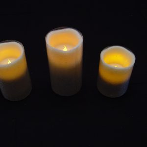 Sarah Peyton 3-Piece Flameless Candle Set with Remote Control