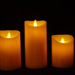 3-Piece Swing Flame LED Candle Set