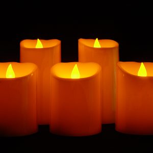 5-Piece Flameless LED Candle Set With 10 key Remote